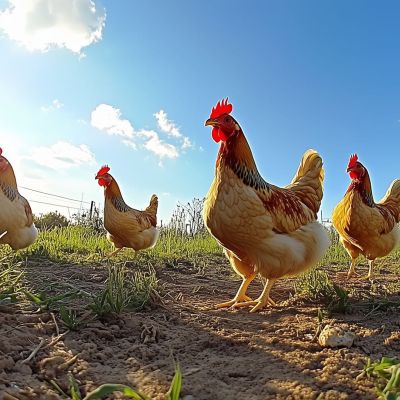 Elevage de poulets en plein air